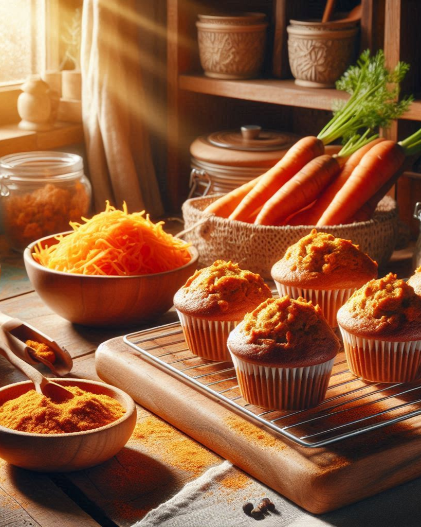 Spiced Carrot Muffins