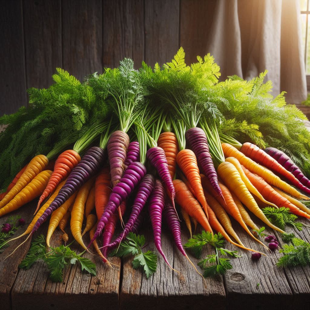 Heirloom carrots